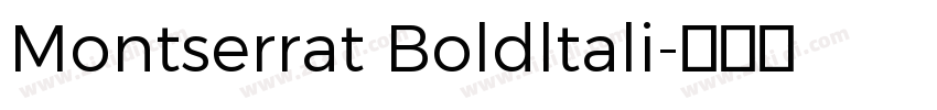 Montserrat Boldltali字体转换